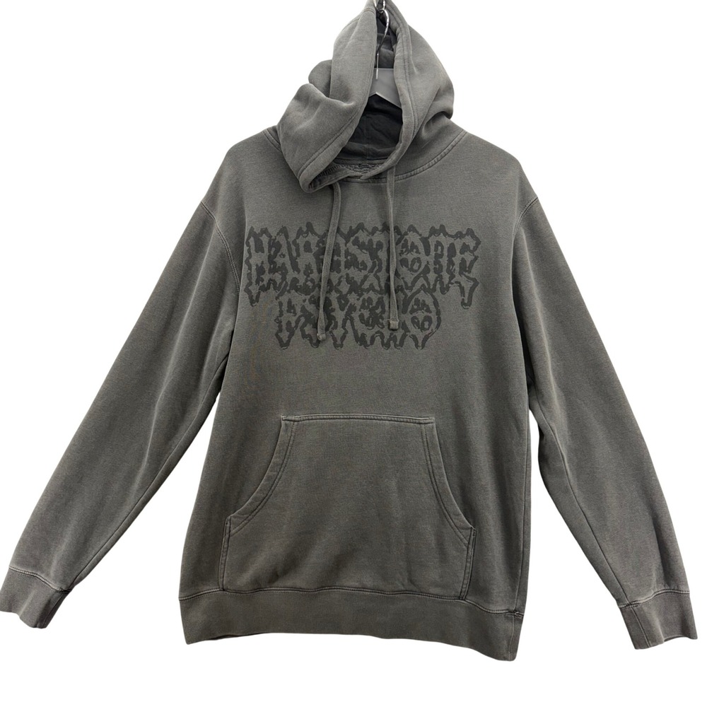 Don Toliver Hardstone Psycho Hoodie Mens M Gray Graphic Rap Hip Hop Merch